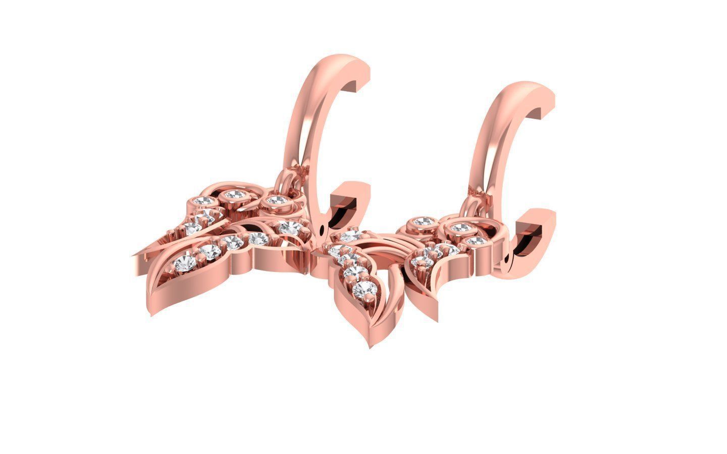 Women Earrings Pendants Sets 3dm STL OBJ FBX Renders Details 3D print model_3