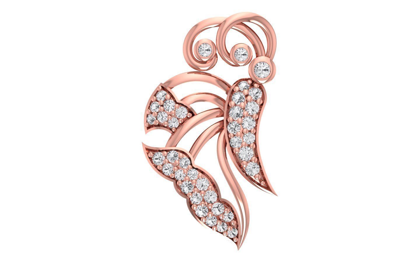 Women Earrings Pendants Sets 3dm STL OBJ FBX Renders Details 3D print model_4