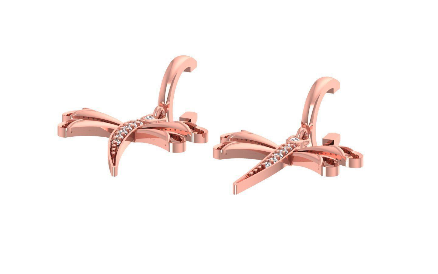 Women Earrings Pendants Sets 3dm STL OBJ FBX Renders Details 3D print model_6