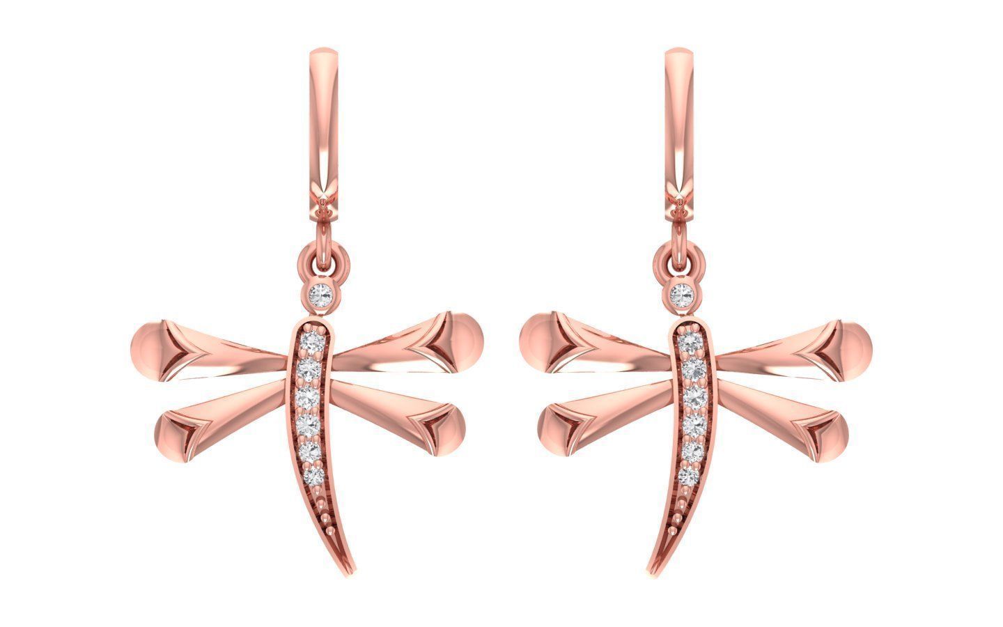 Women Earrings Pendants Sets 3dm STL OBJ FBX Renders Details 3D print model_3