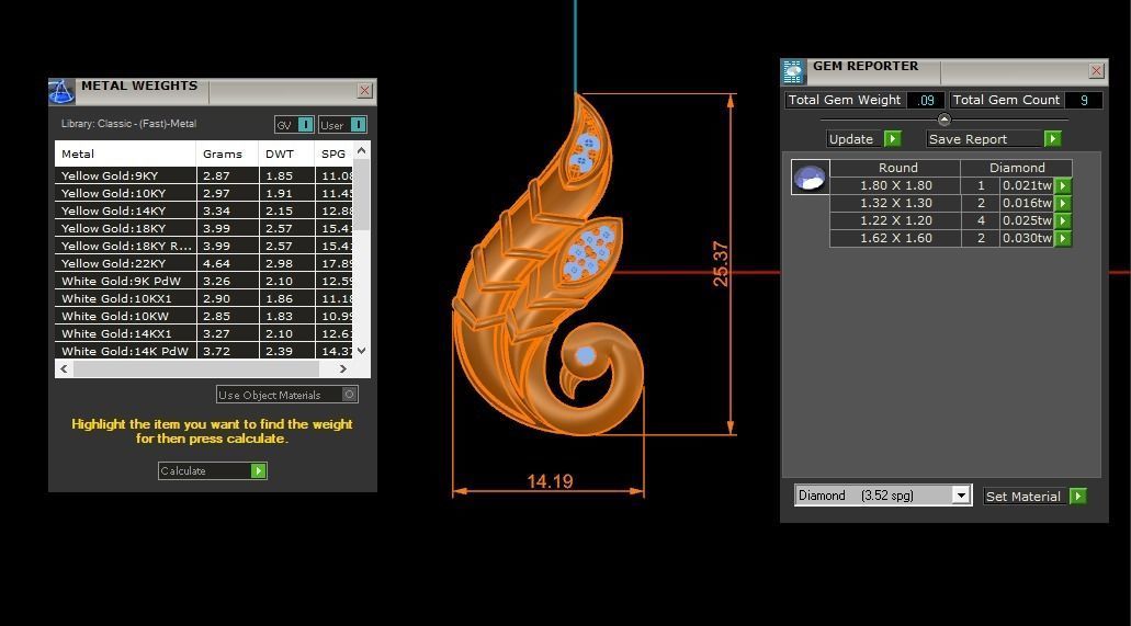 Women Earrings Pendants Sets 3dm STL OBJ FBX Renders Details 3D print model_7