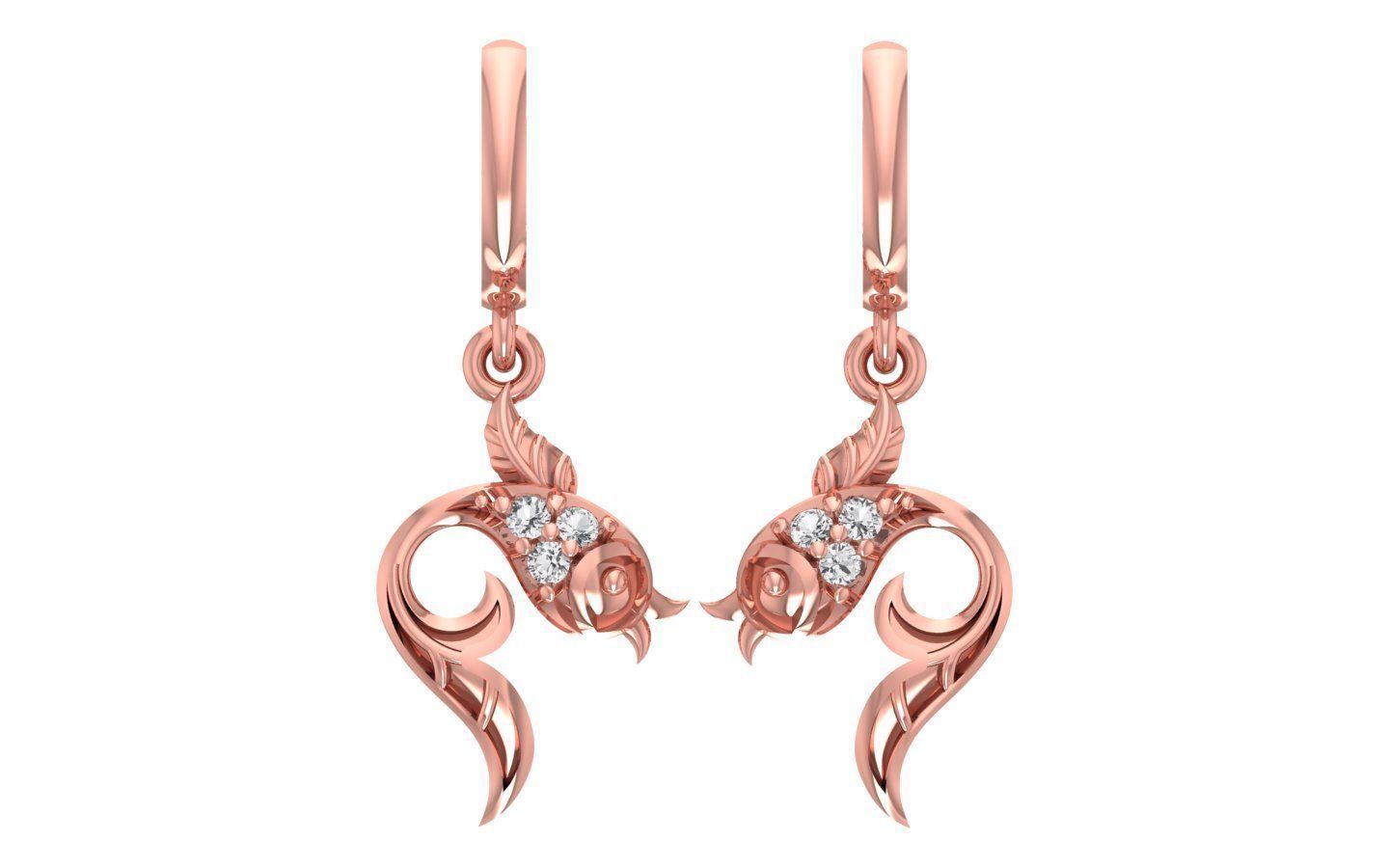 Women Earrings Pendants Sets 3dm STL OBJ FBX Renders Details 3D print model_4