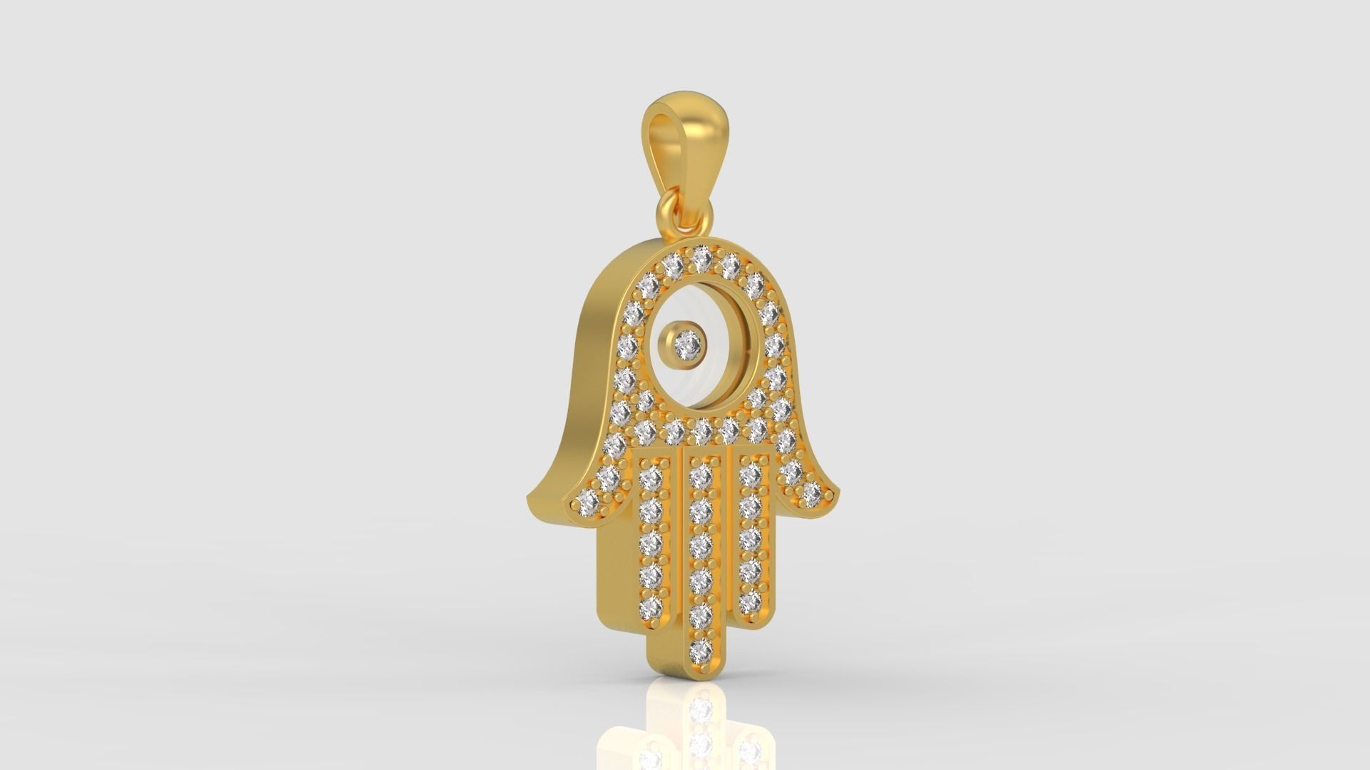 Ring and Earrings Diamond jewelry set 3d print model C06 3D print model_24