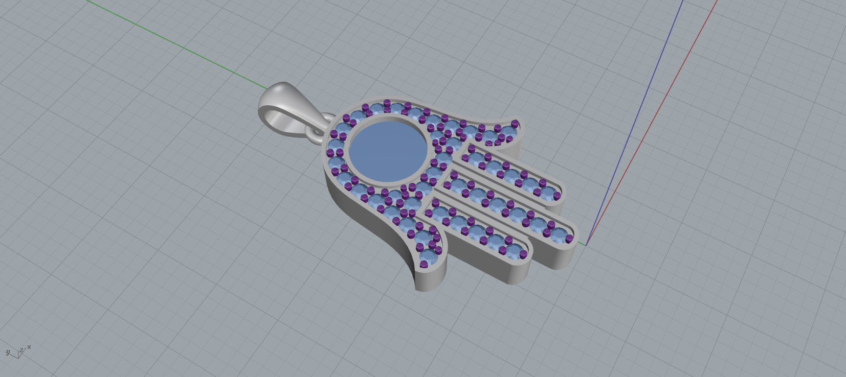 Ring and Earrings Diamond jewelry set 3d print model C06 3D print model_32