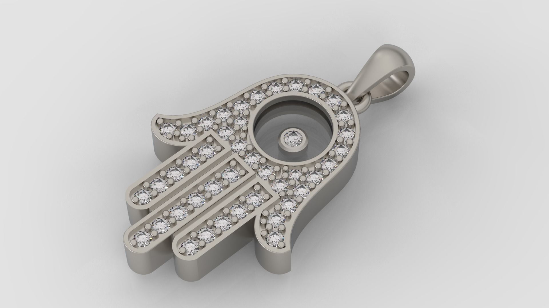 Ring and Earrings Diamond jewelry set 3d print model C06 3D print model_27