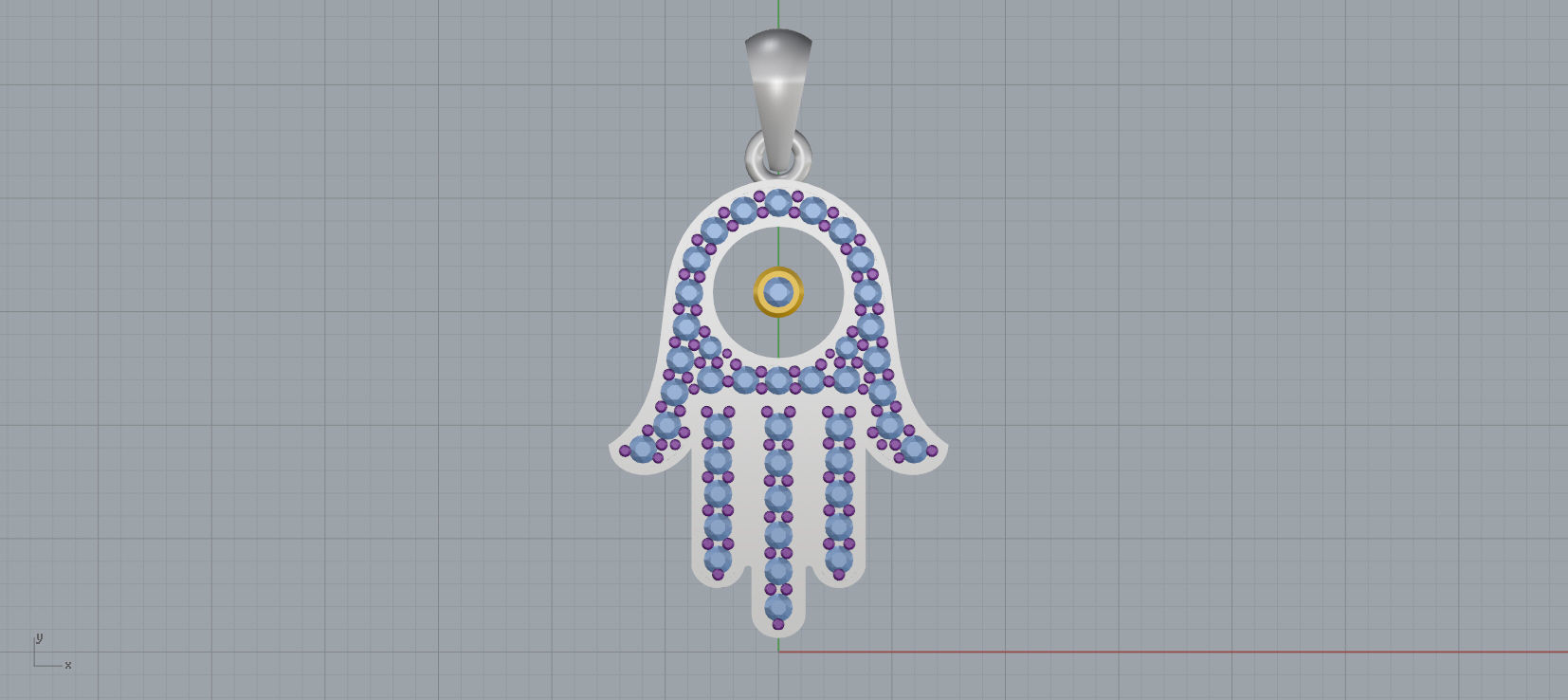 Ring and Earrings Diamond jewelry set 3d print model C06 3D print model_22