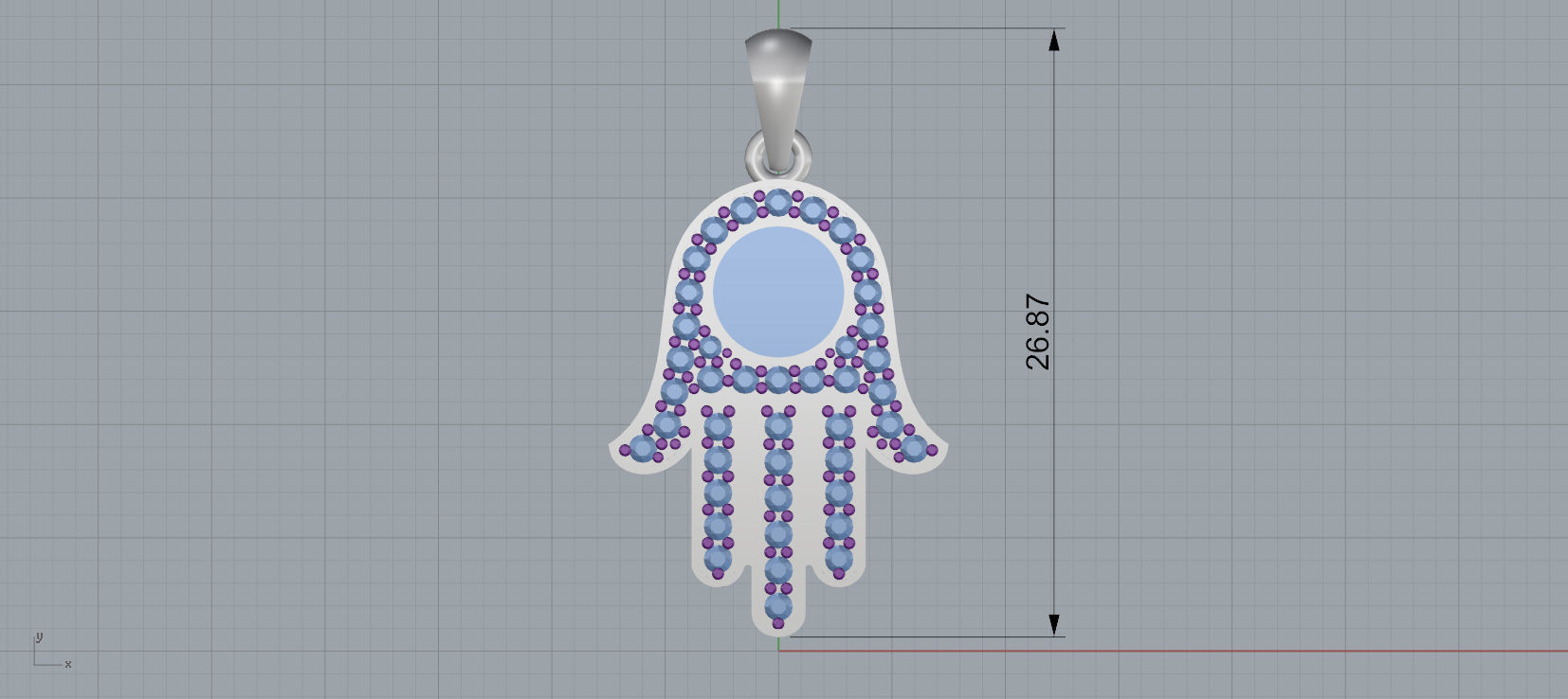 Ring and Earrings Diamond jewelry set 3d print model C06 3D print model_21