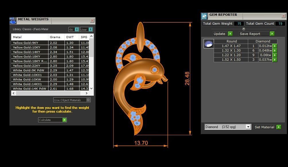 Women Earrings Pendants Sets 3dm STL OBJ FBX Renders Details 3D print model_7