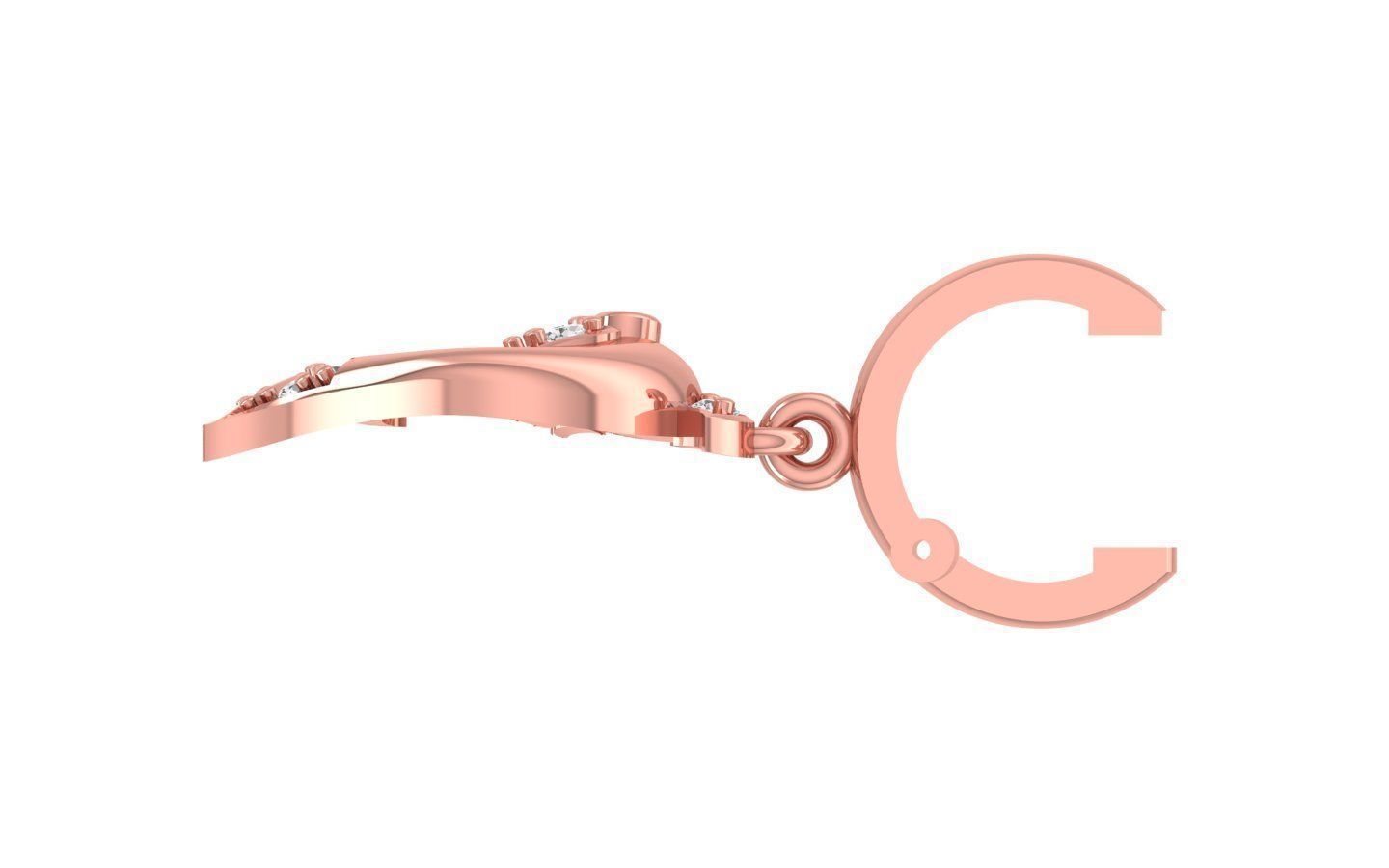 Women Earrings Pendants Sets 3dm STL OBJ FBX Renders Details 3D print model_1