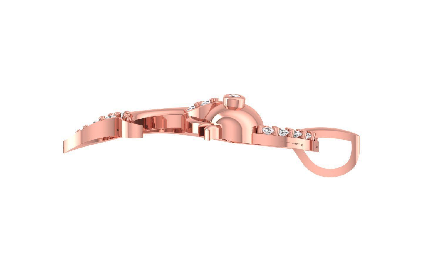 Women Earrings Pendants Sets 3dm STL OBJ FBX Renders Details 3D print model_4