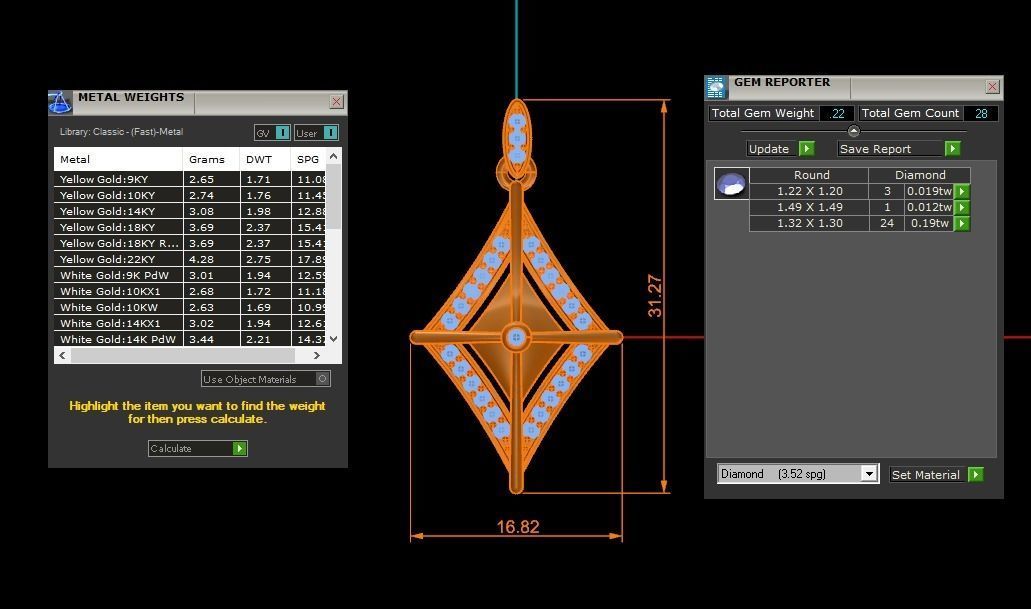 Women Earrings Pendants Sets 3dm STL OBJ FBX Renders Details 3D print model_7