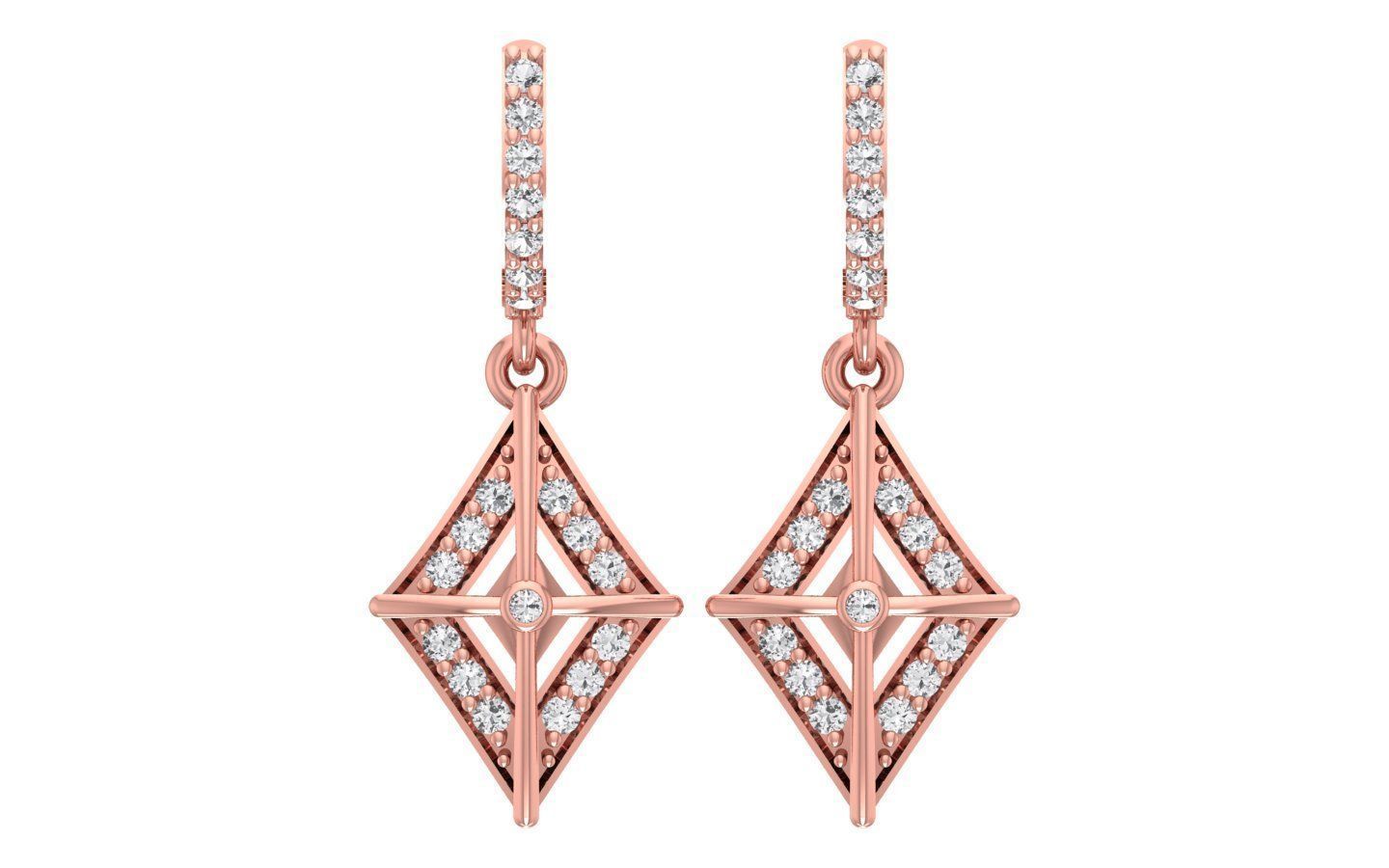 Women Earrings Pendants Sets 3dm STL OBJ FBX Renders Details 3D print model_1