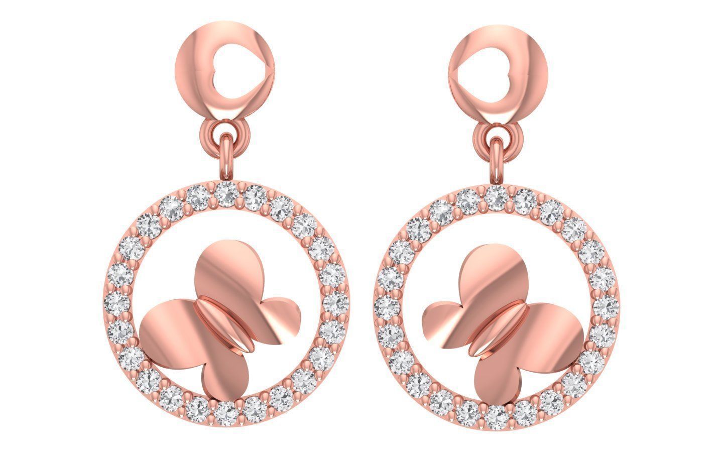 Women Earrings Pendants Sets 3dm STL OBJ FBX Renders Details 3D print model_4