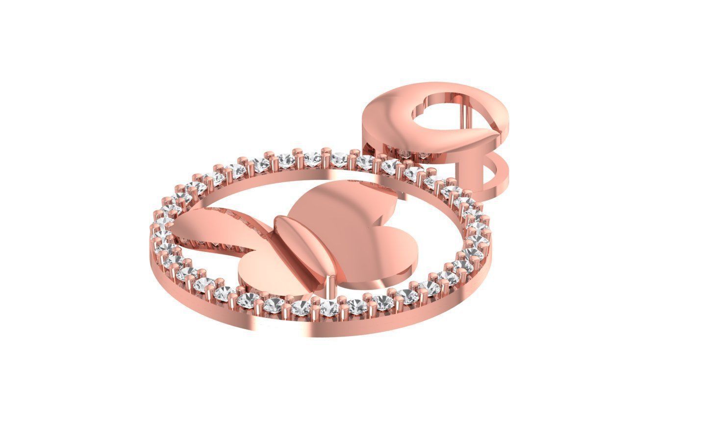 Women Earrings Pendants Sets 3dm STL OBJ FBX Renders Details 3D print model_5