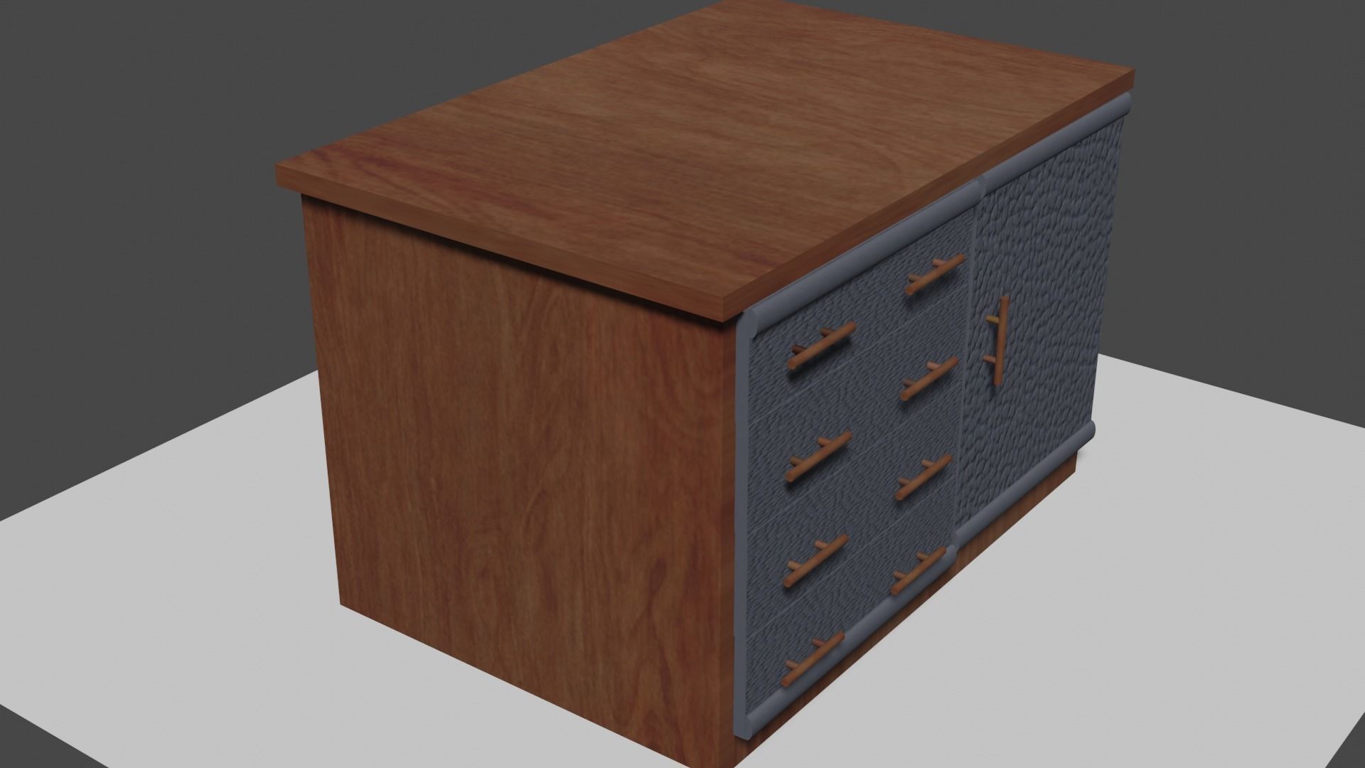Small Wardrobe 3D model_1