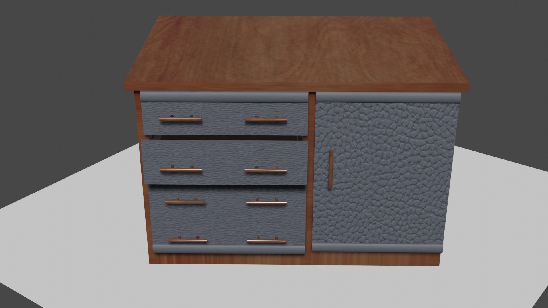 Small Wardrobe 3D model_2