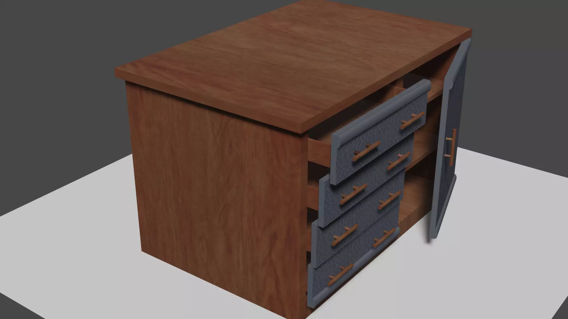 Small Wardrobe 3D model_0