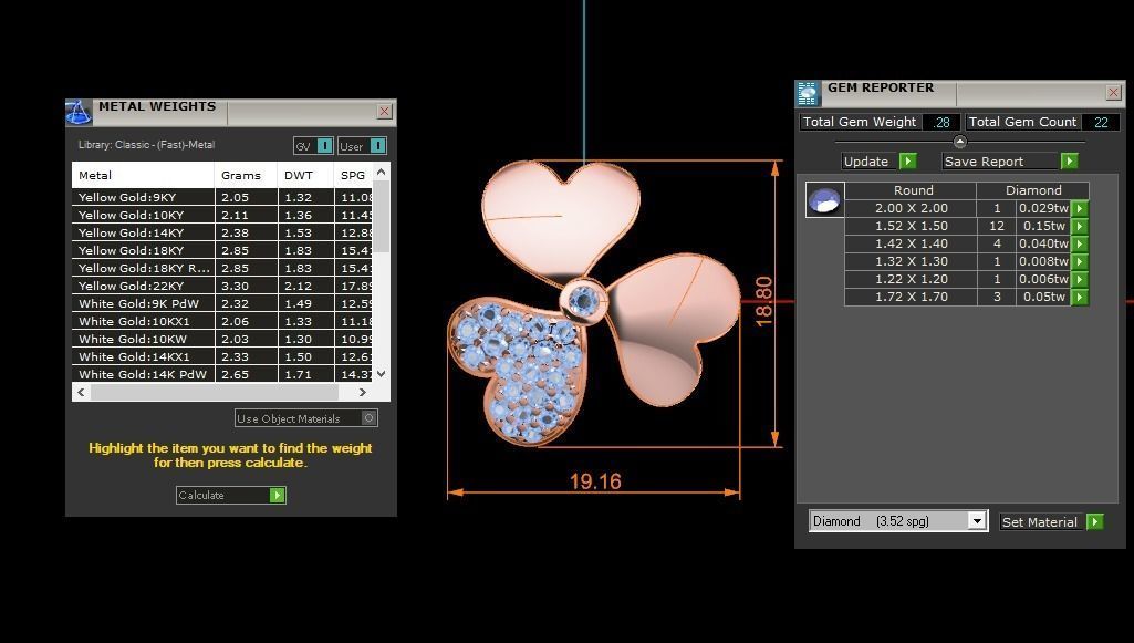Women Earrings Pendants Sets 3dm STL OBJ FBX Renders Details 3D print model_7