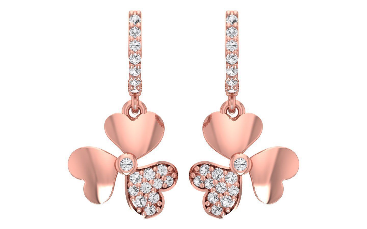 Women Earrings Pendants Sets 3dm STL OBJ FBX Renders Details 3D print model_4