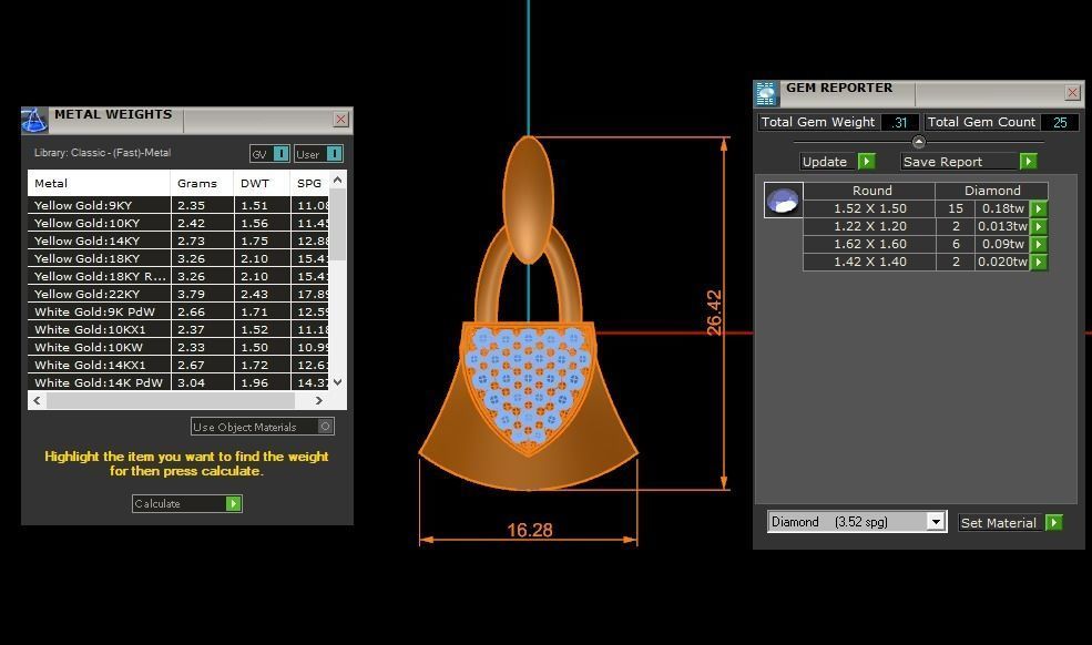 Women Earrings Pendants Sets 3dm STL OBJ FBX Renders Details 3D print model_7