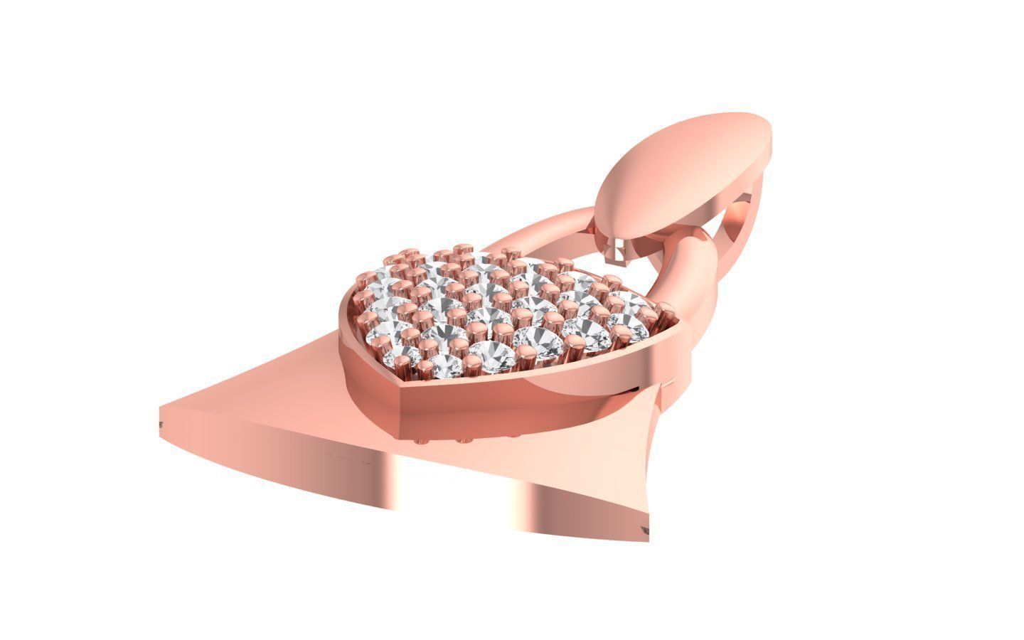 Women Earrings Pendants Sets 3dm STL OBJ FBX Renders Details 3D print model_5