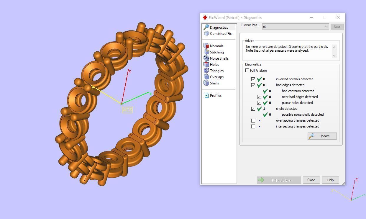 Diamond Eternity Wedding Band Ring 3d print model C07 3D print model_6