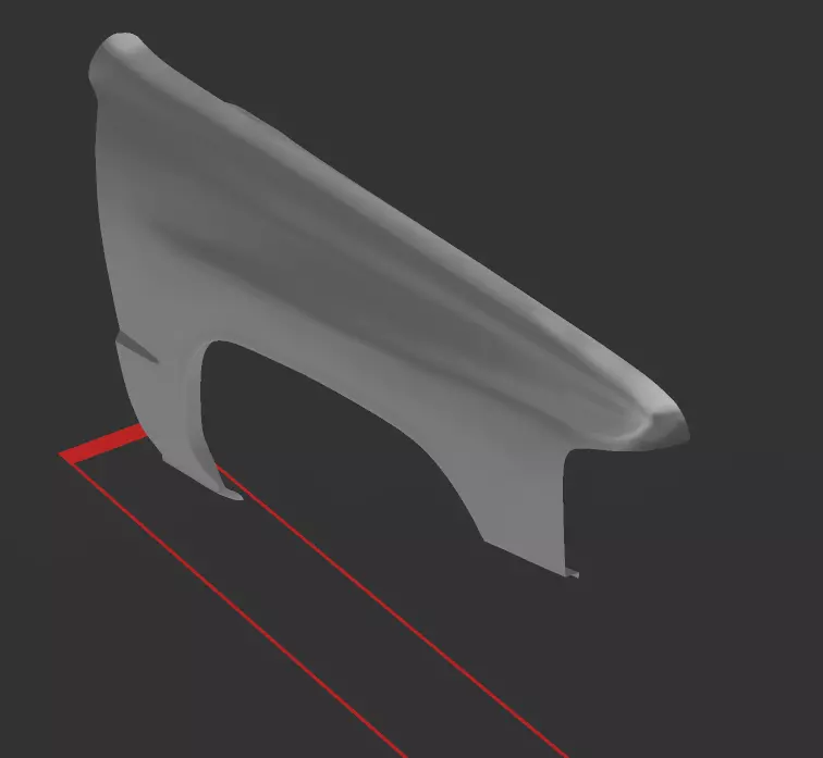 Toyota Hilux Front fender 84-88 3D print model_0