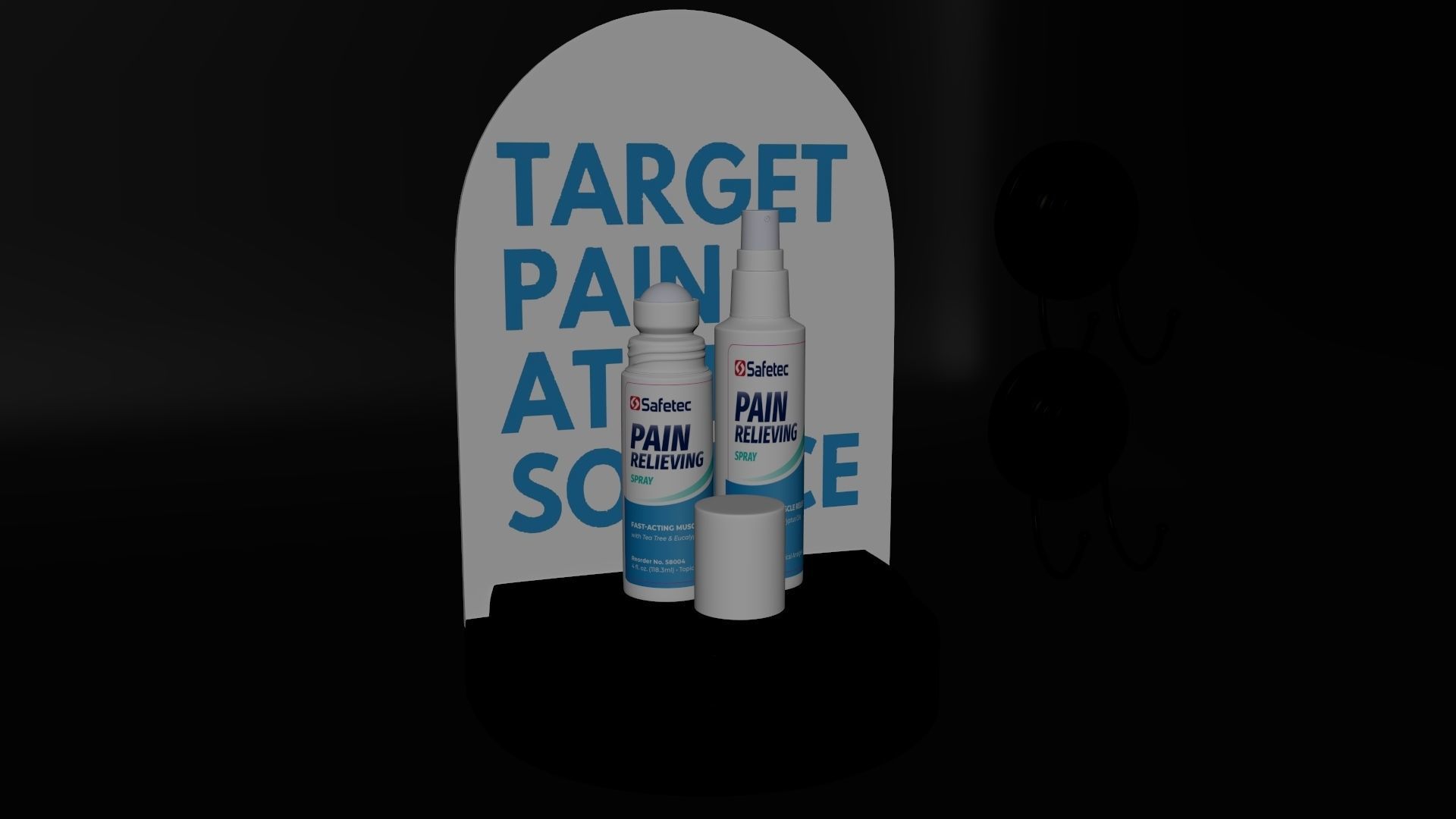Pain Relief Roll-on And Spray 3D model 3D model_3