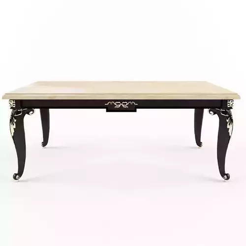 Rectangular Marble Top Coffee Table