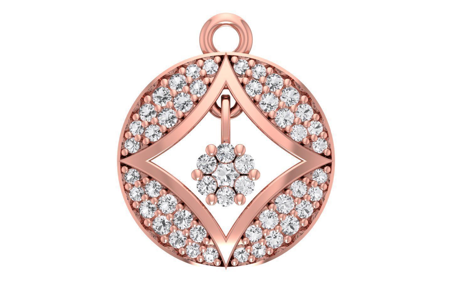 Women Earrings Pendants Sets 3dm STL OBJ FBX Renders Details 3D print model_5