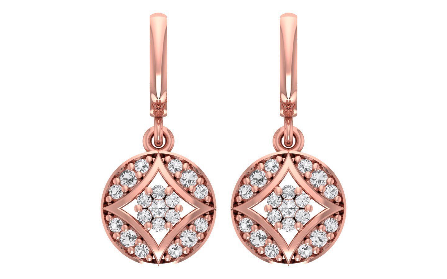 Women Earrings Pendants Sets 3dm STL OBJ FBX Renders Details 3D print model_1