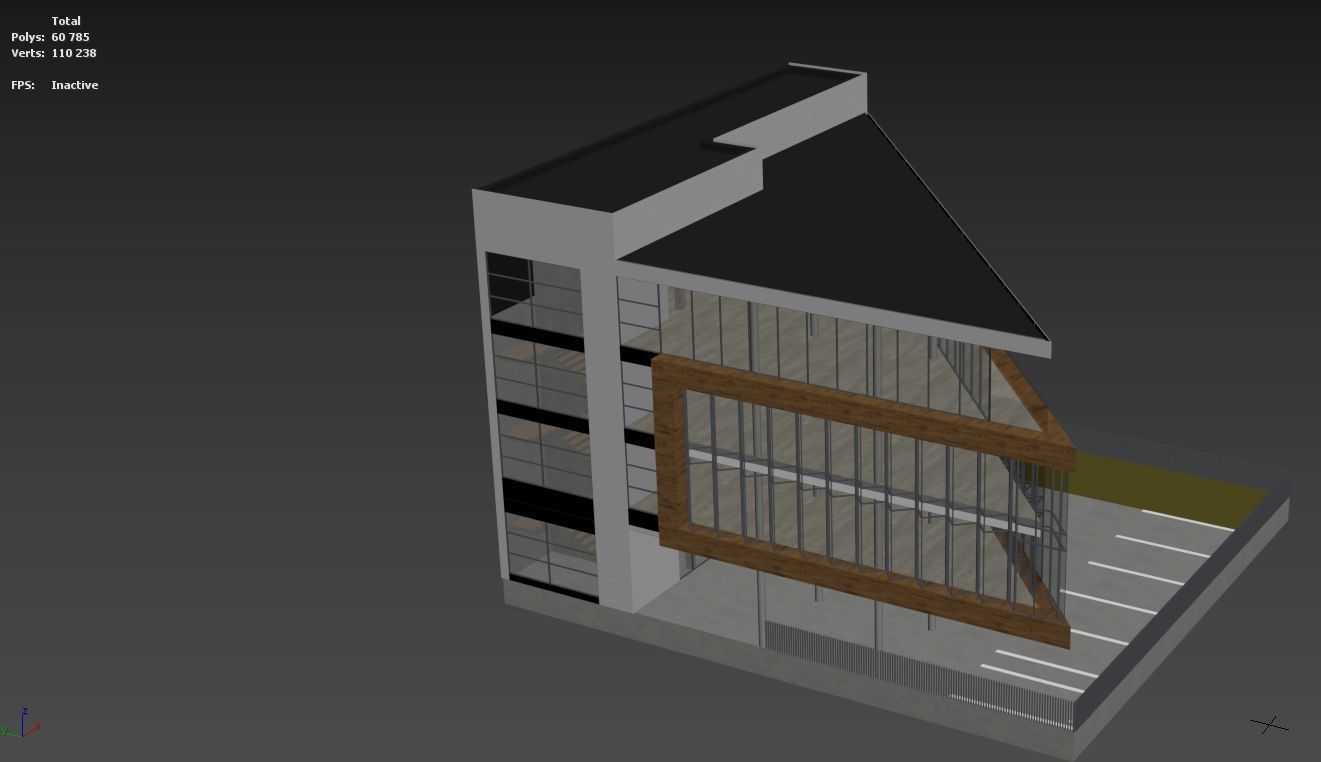 small office building  3D model_5
