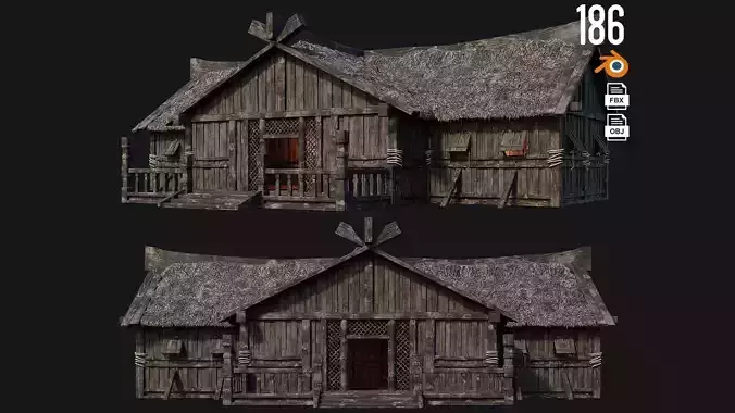 Old Viking House 4K Textures GameReady 186
