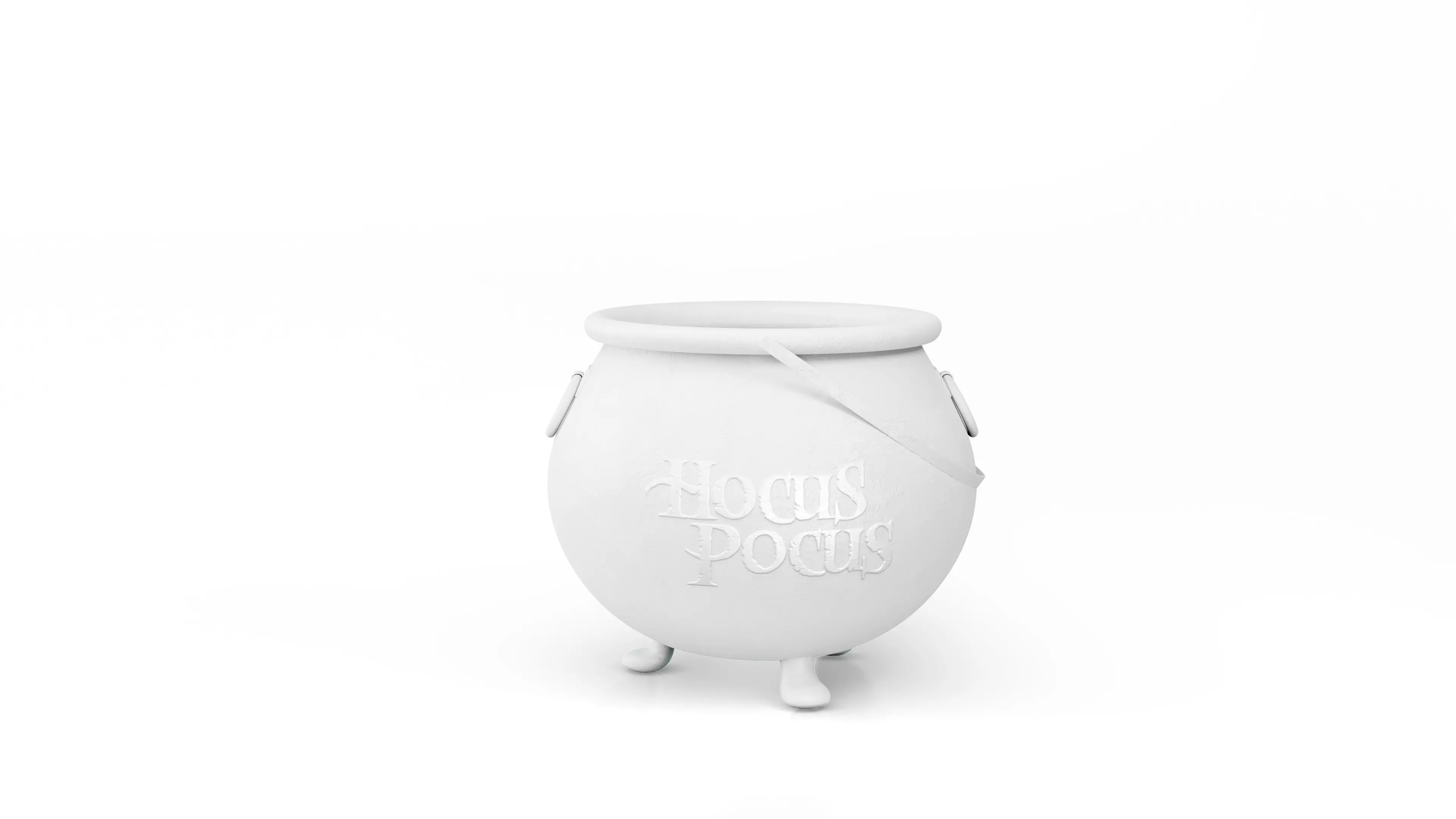 Cauldron pot pourri Low-poly 3D model