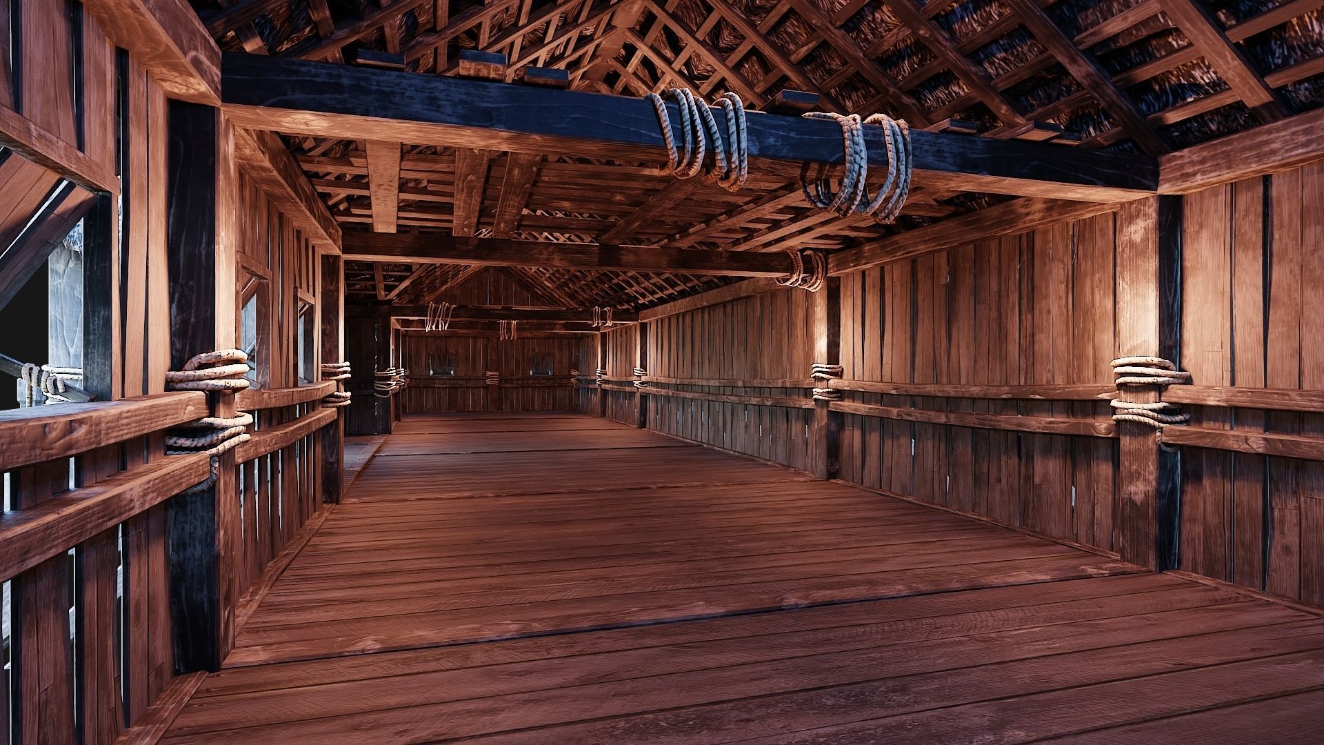 4 Old Viking Houses Pack 4K Textures GameReady 185 to 188 Low-poly 3D model_10