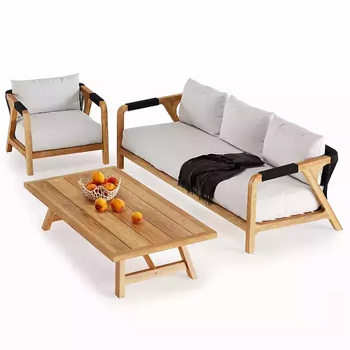 Tuci Outdoor Set 3D model 3