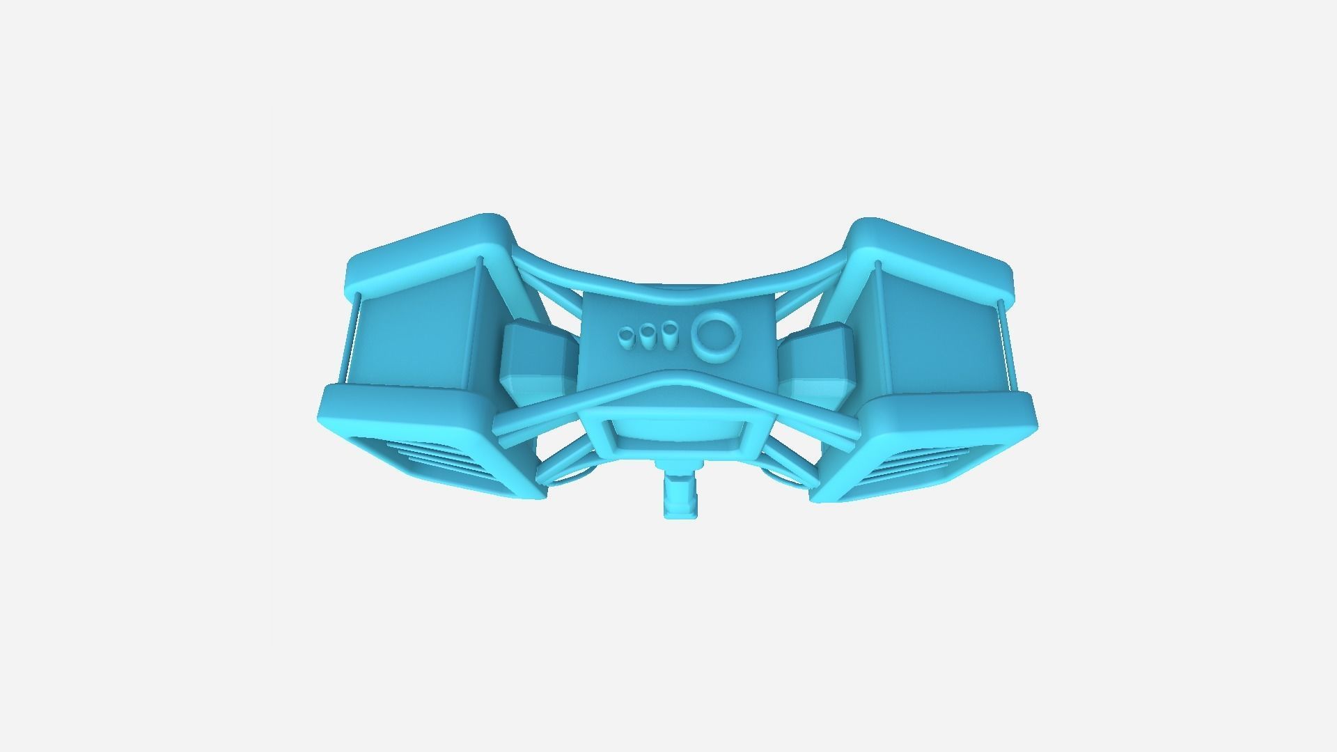 SciFi War Hammer A03 Black Green - Sci Fi Weapon Design Low-poly 3D model_11