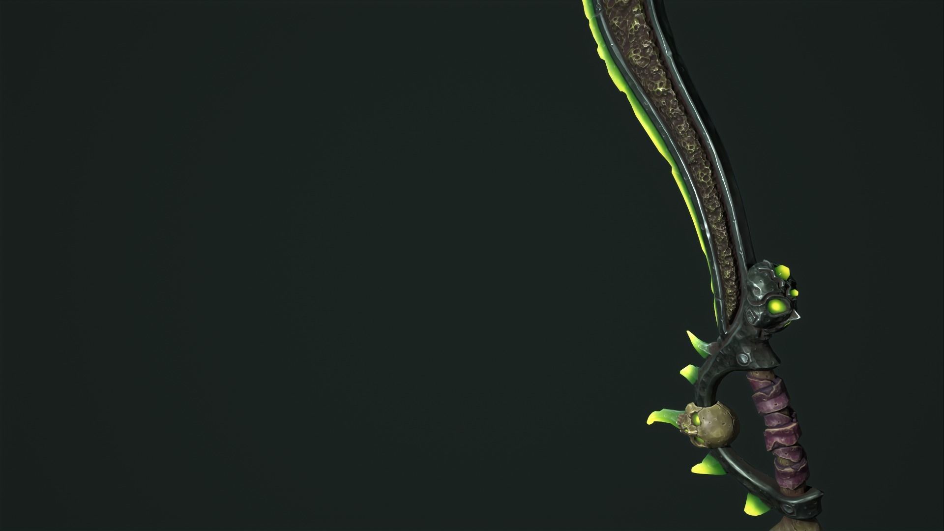 Undead sword Low-poly 3D model_25