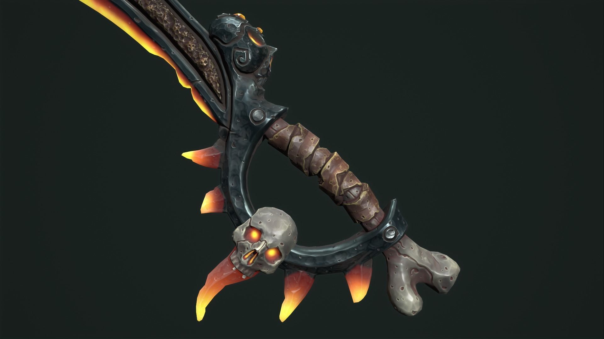 Undead sword Low-poly 3D model_22