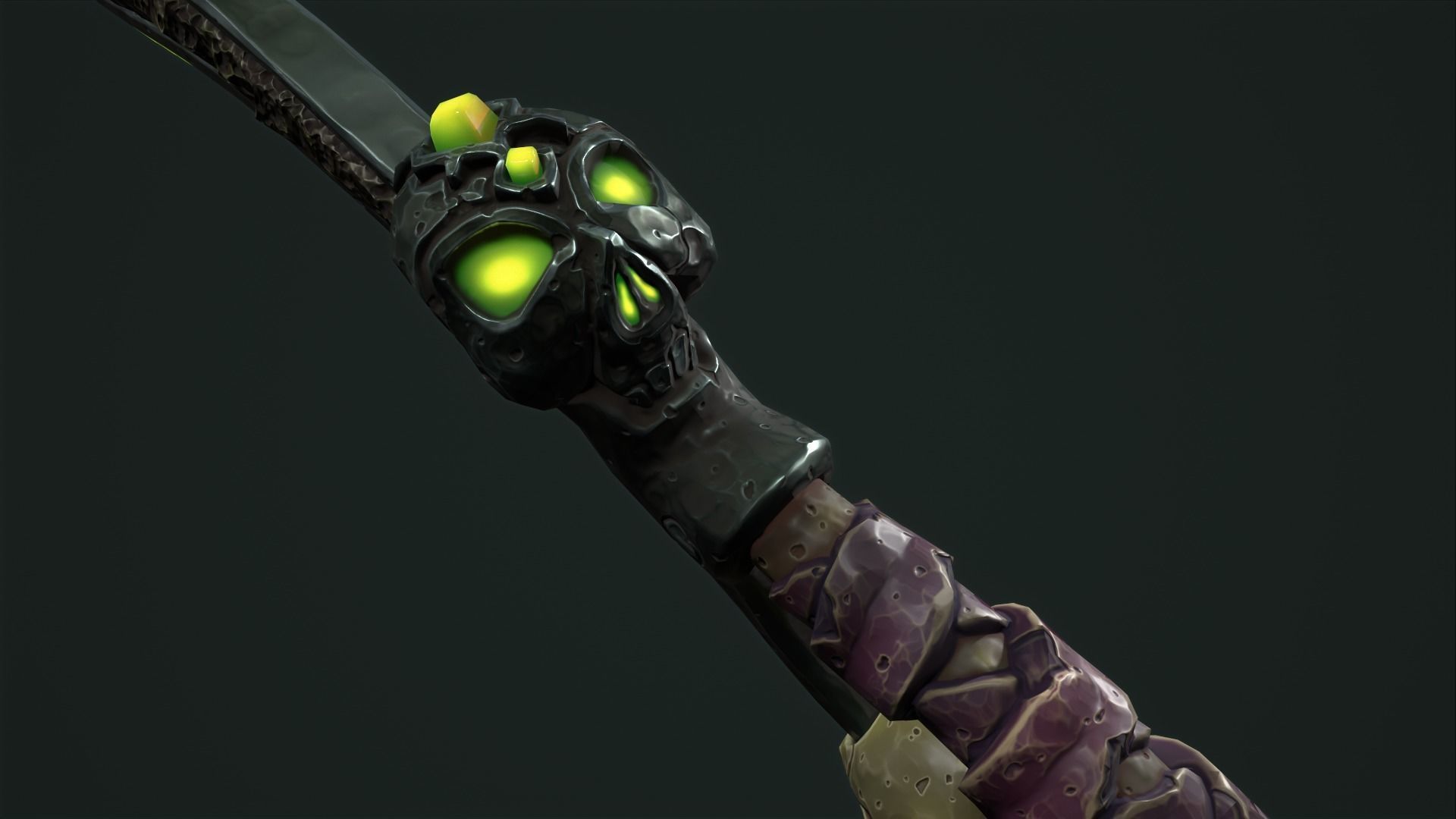 Undead sword Low-poly 3D model_20