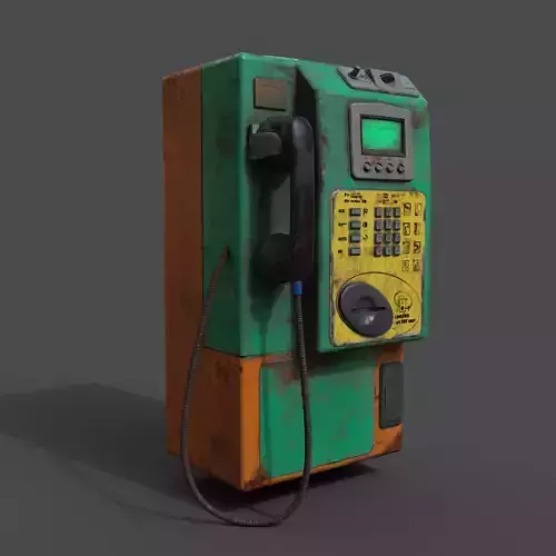 Public telephones in Thailand Free 3D model