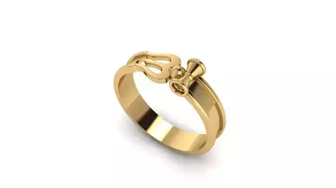 Trishule Ring God ring