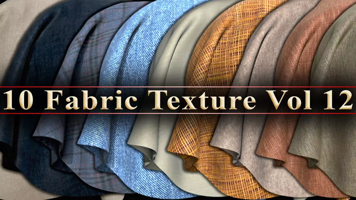 10 Fabric Texture Vol 12 Low-poly 3D model_0