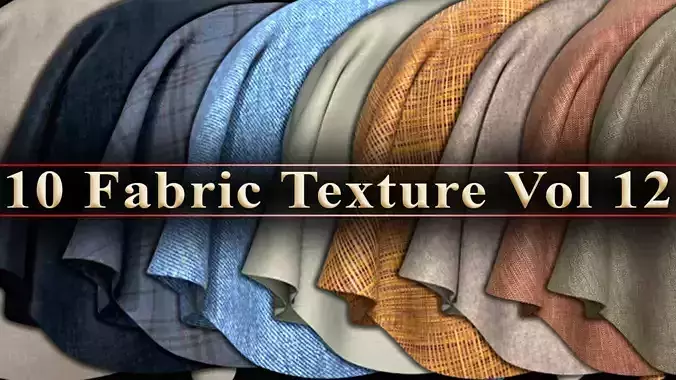 10 Fabric Texture Vol 12 Low-poly 3D model 10 Fabric Texture Vol 12 Low-poly 3D model