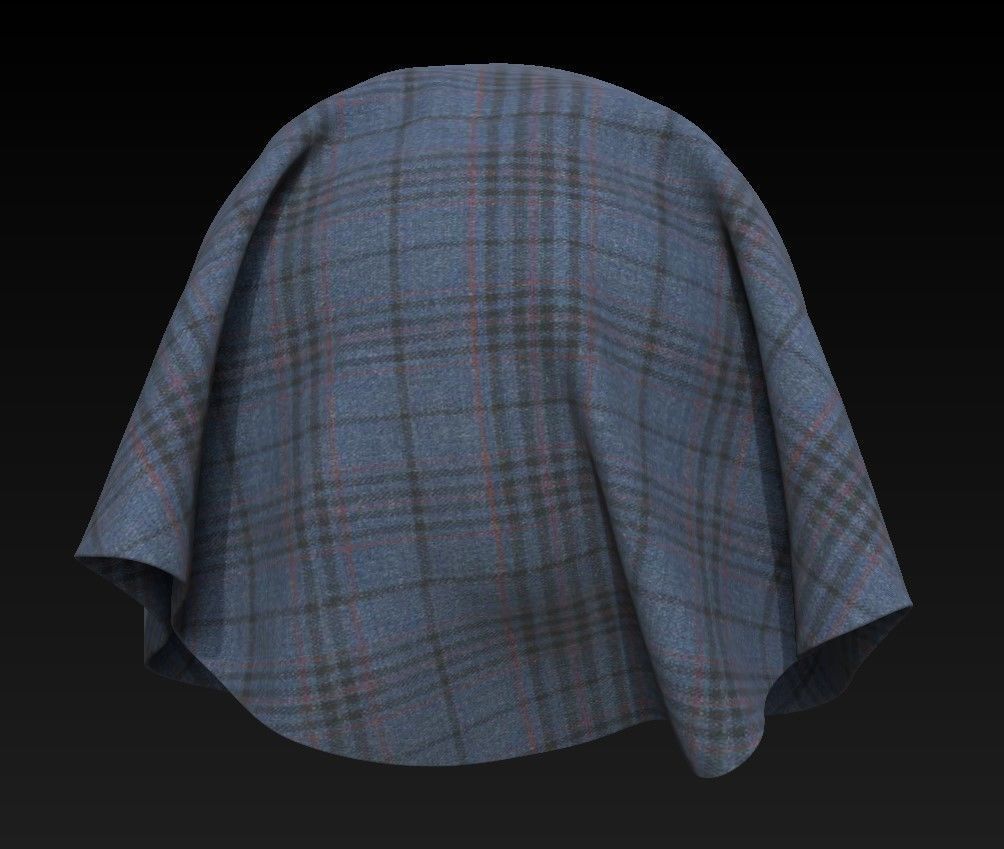 10 Fabric Texture Vol 12 Low-poly 3D model_6