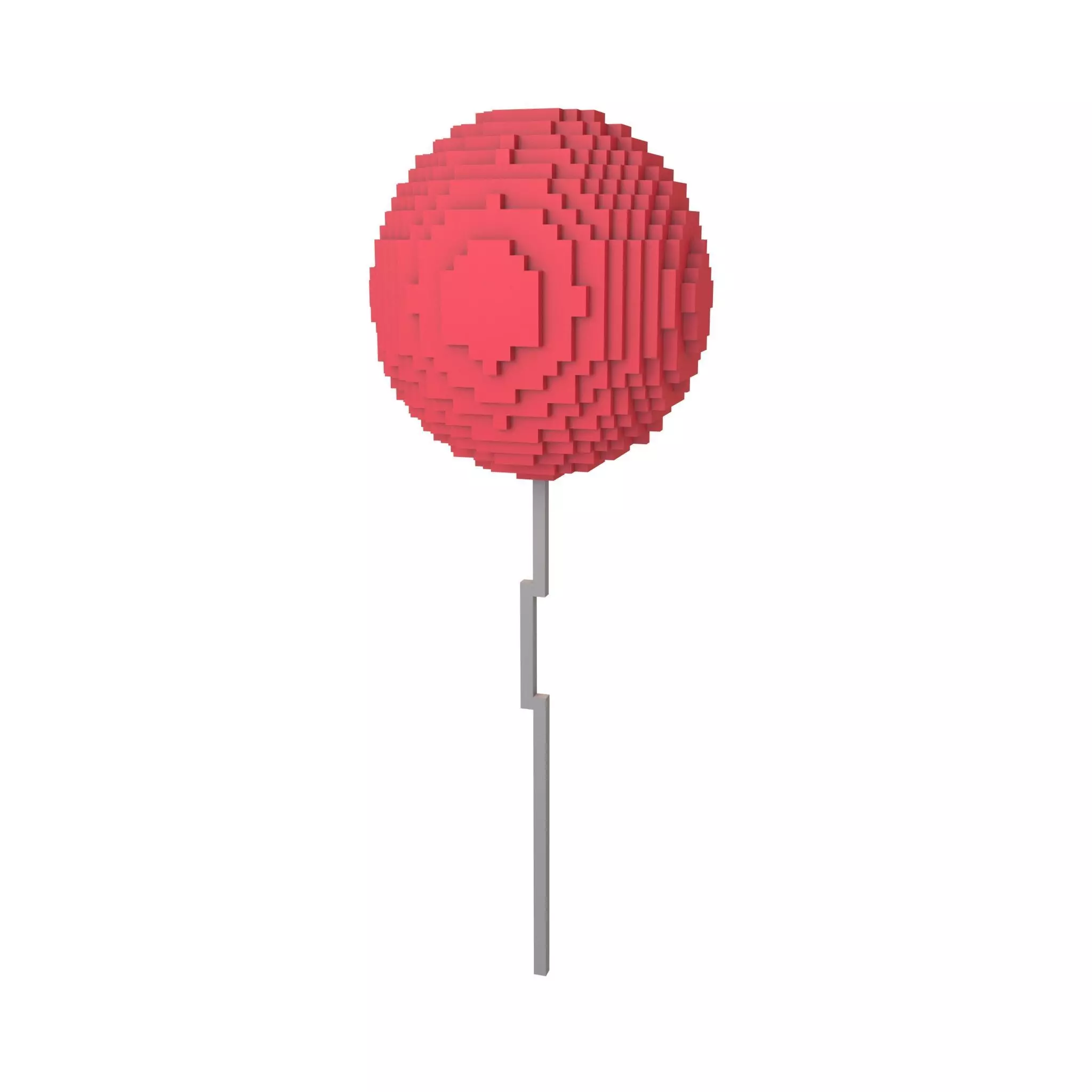 Voxel Balloons V1 002 Low-poly 3D model_0