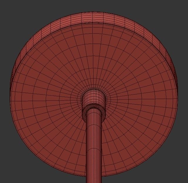 JOZEFINA gold and glass pendant light with clear dome 3D model_3