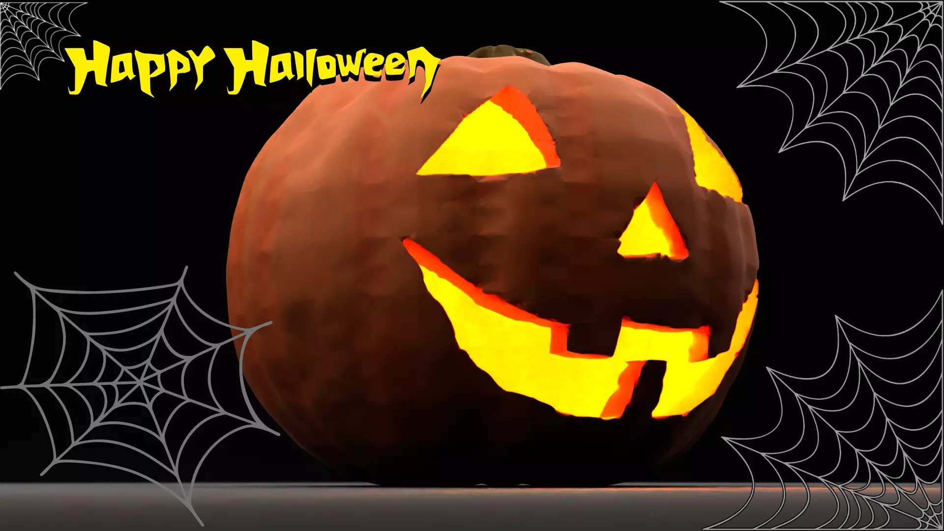 HALLOWEEN PUMPKIN Low-poly 3D model