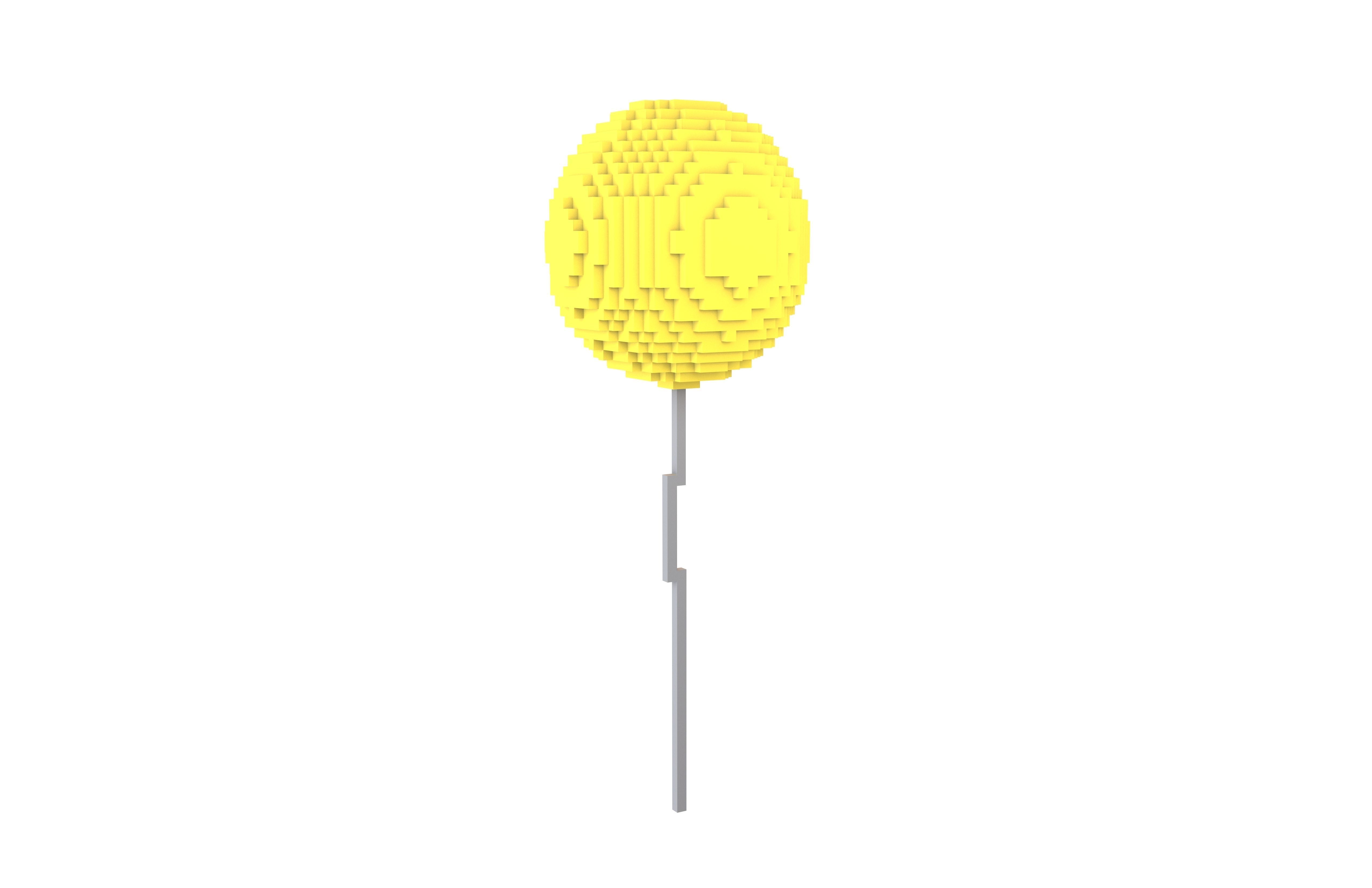 Voxel Balloons V1 006 Low-poly 3D model_1