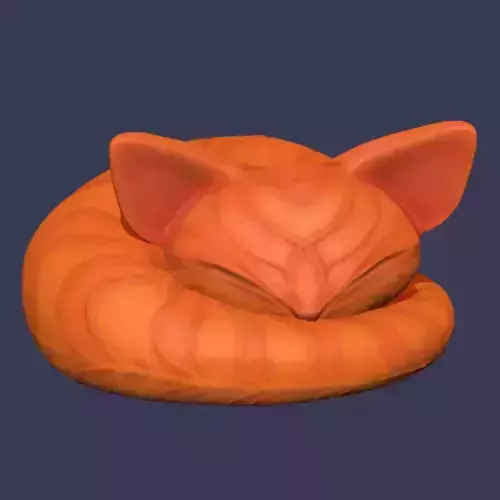 Sleepy Kitten 3D print model
